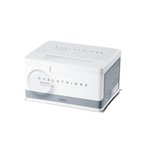 Набор ультратонких тканевых масок с гиалуроновой кислотой A'Pieu Hyaluthione Soonsoo Daily Sheet Mask
Набор ультратонких тканевых масок с гиалуроновой кислотой A'Pieu Hyaluthione Soonsoo Daily Sheet Mask