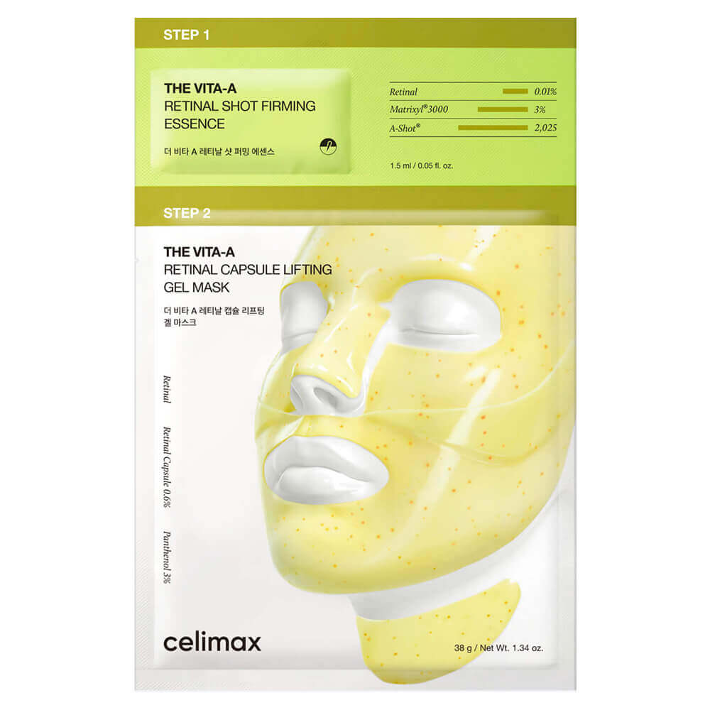 Двухступенчатый набор с ретиналем и микроиглами Celimax The Vita-A Retinal Shot 2-step Gel Mask
Двухступенчатый набор с ретиналем и микроиглами Celimax The Vita-A Retinal Shot 2-step Gel Mask