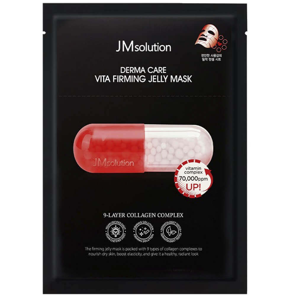 Разглаживающая витаминная маска с коллагеном JMsolution Derma Care Vita Firming Jelly Mask
Разглаживающая витаминная маска с коллагеном JMsolution Derma Care Vita Firming Jelly Mask