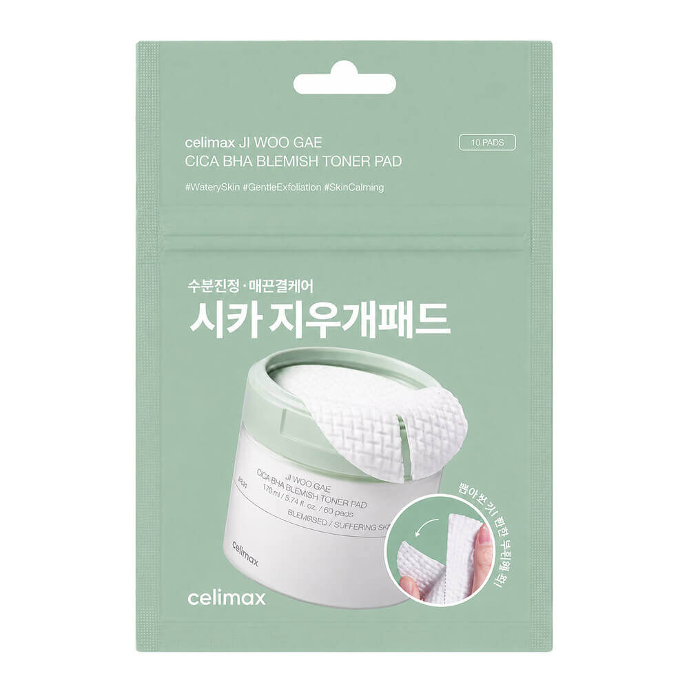 Пилинг-пэды от воспалений Celimax Ji Woo Gae Cica BHA Blemish Toner Pad 10 шт
Пилинг-пэды от воспалений Celimax Ji Woo Gae Cica BHA Blemish Toner Pad 10 шт