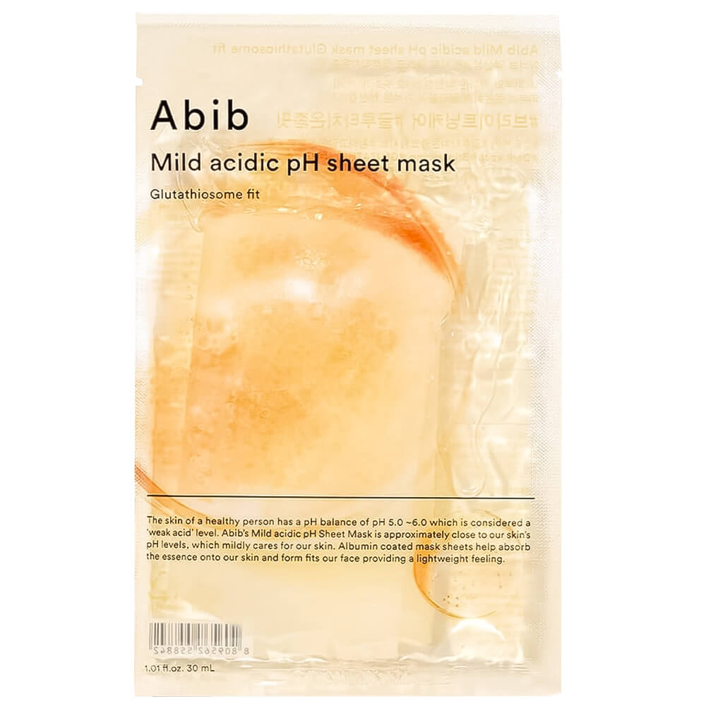 Слабокислотная маска с глутатионом Abib Mild Acidic pH Sheet Mask Glutathiosome Fit
Слабокислотная маска с глутатионом Abib Mild Acidic pH Sheet Mask Glutathiosome Fit