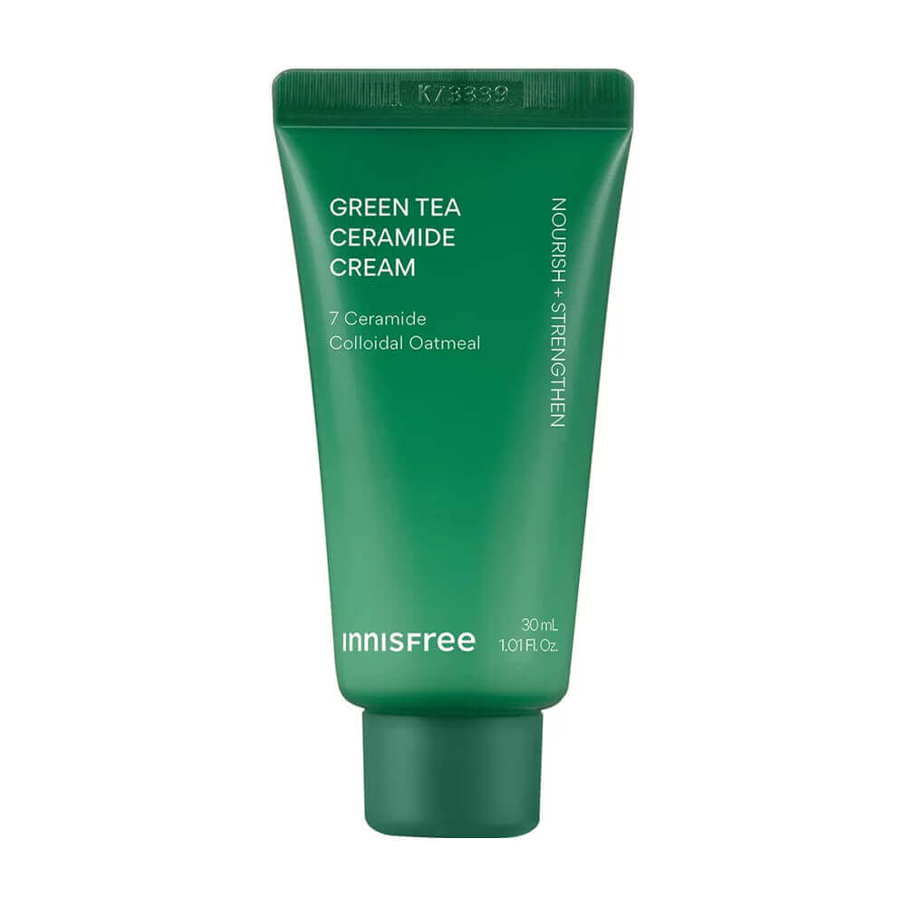 Восстанавливающий крем с зелёным чаем и церамидами Innisfree Green Tea Ceramide Cream
Восстанавливающий крем с зелёным чаем и церамидами Innisfree Green Tea Ceramide Cream