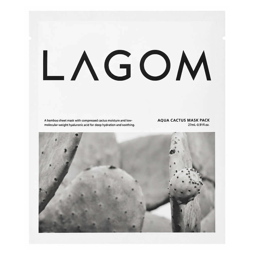 Увлажняющая тканевая маска Lagom Aqua Cactus Mask Pack
Увлажняющая тканевая маска Lagom Aqua Cactus Mask Pack