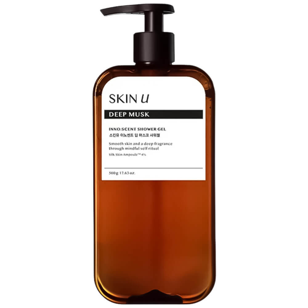 Парфюмированный гель для душа с пантенолом SKIN U Inno:scent Shower Gel Deep Musk
Парфюмированный гель для душа с пантенолом SKIN U Inno:scent Shower Gel Deep Musk