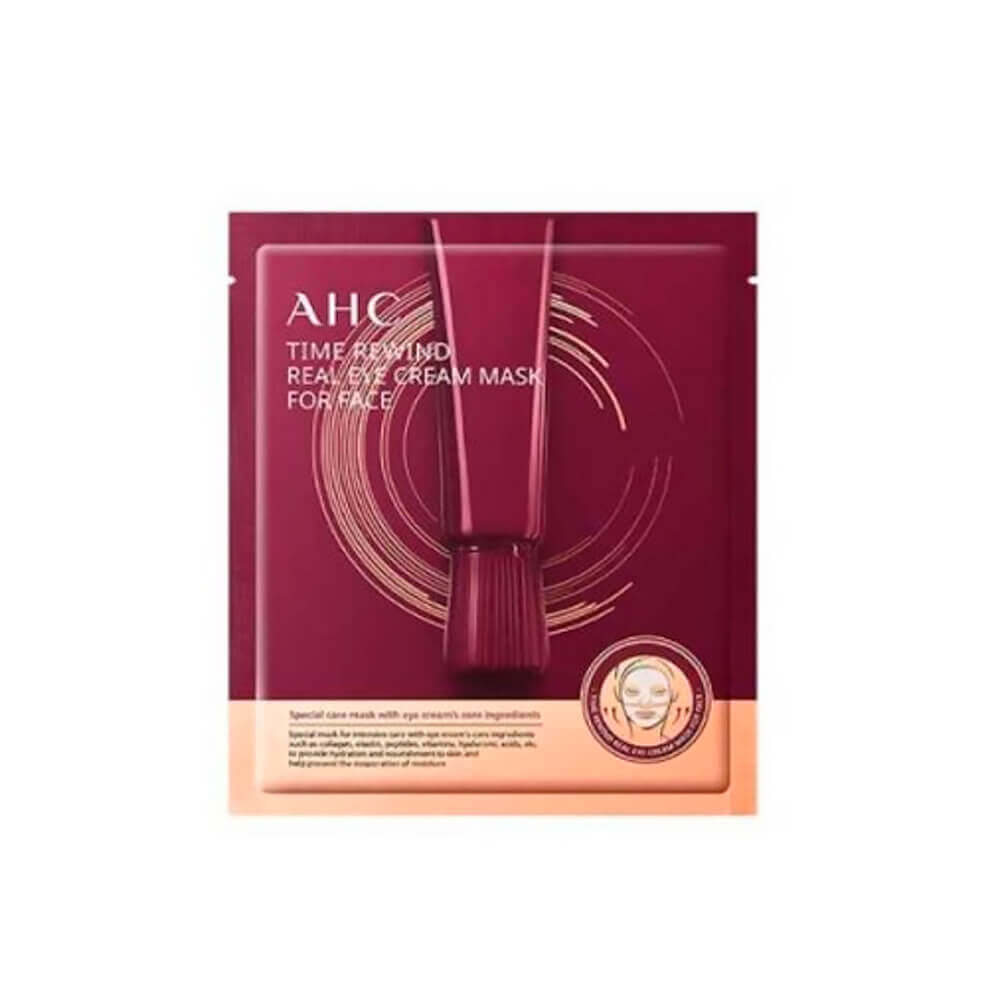 Омолаживающая пептидная тканевая крем-маска AHC Time Rewind Real Eye Cream Mask For Face
Омолаживающая пептидная тканевая крем-маска AHC Time Rewind Real Eye Cream Mask For Face