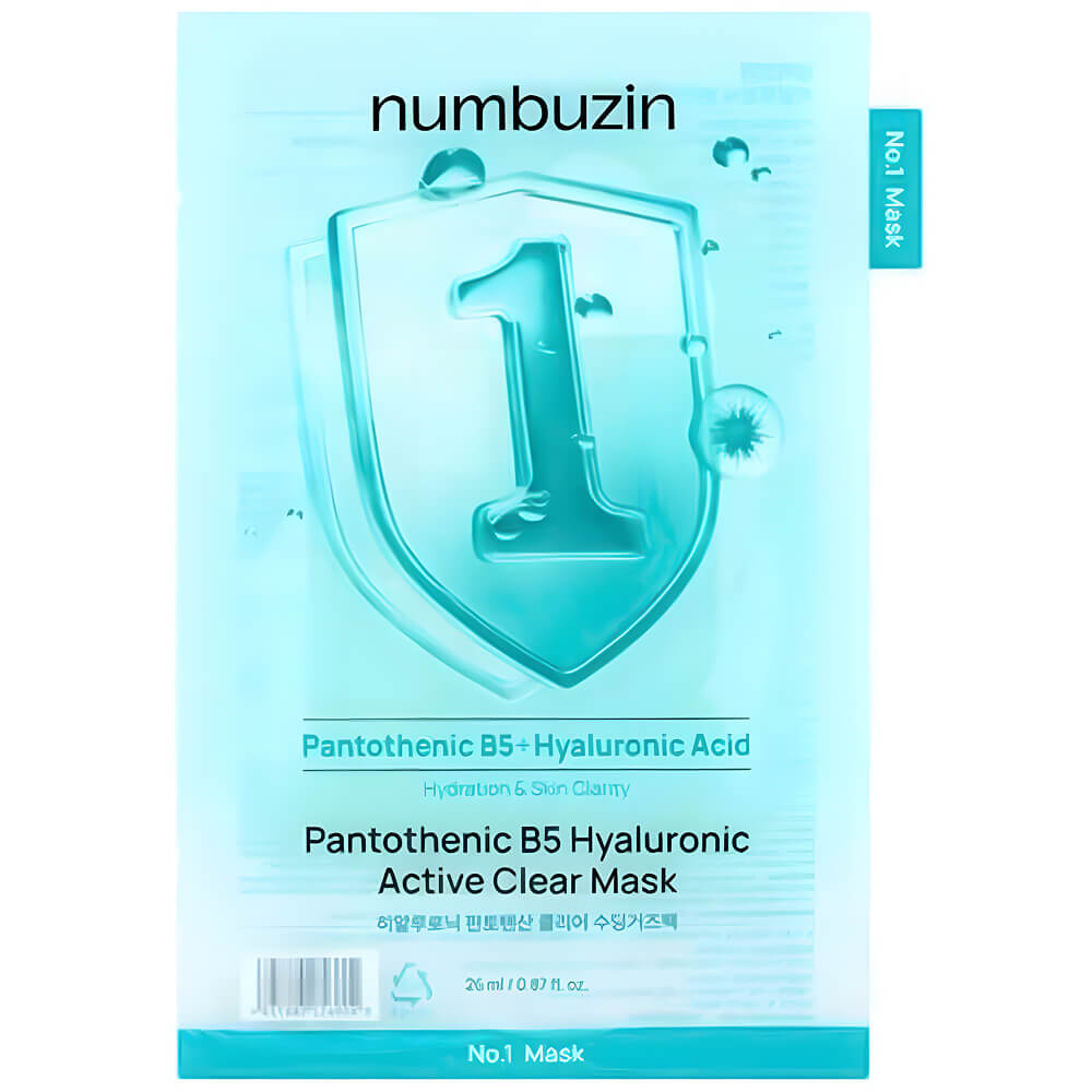 Тканевая маска против воспалений numbuzin No.1 Pantothenic B5 Hyaluronic Active Clear Mask
Тканевая маска против воспалений numbuzin No.1 Pantothenic B5 Hyaluronic Active Clear Mask