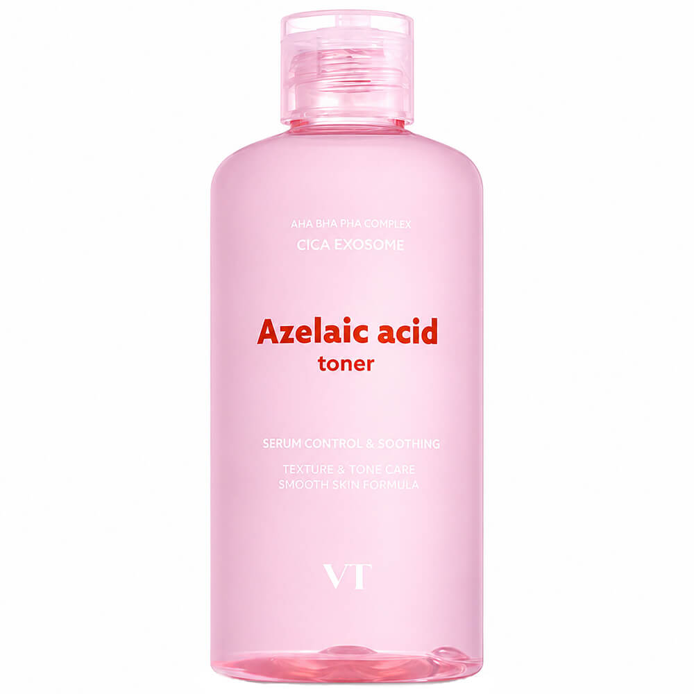 Тонер с азелаиновой кислотой от воспалений VT Cosmetics Azelaic Acid Toner
Тонер с азелаиновой кислотой от воспалений VT Cosmetics Azelaic Acid Toner