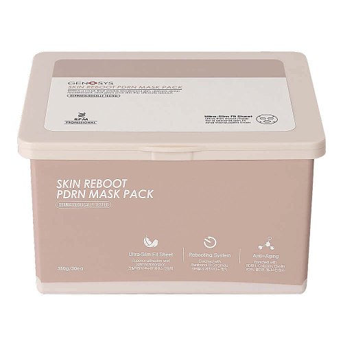 Набор антивозрастных тканевых масок с ПДРН Genosys Skin Reboot PDRN Mask Pack