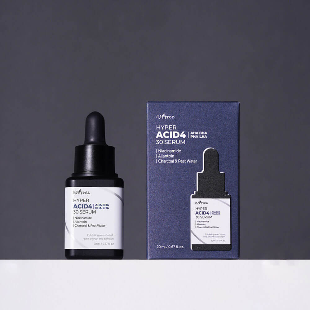 Пилинг-сыворотка с комплексом кислот IsNtree Hyper Acid4 AHA BHA PHA LHA 30 Serum