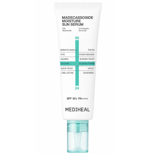 Солнцезащитная сыворотка с центеллой Mediheal Madecassoside Moisture Sun Serum SPF50+ PA++++