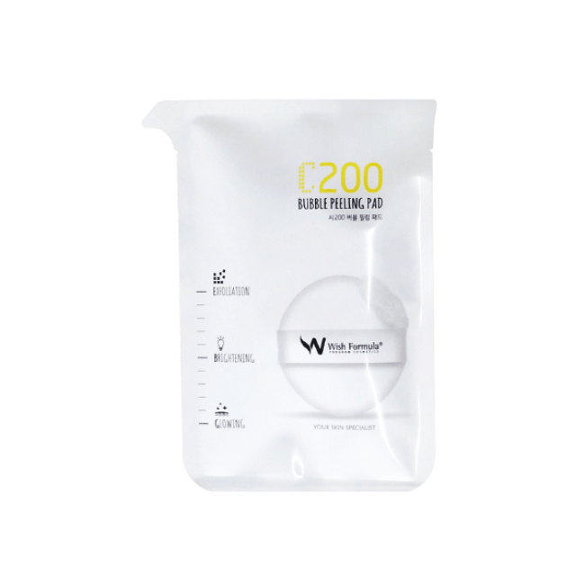 

Спонж-пилинг для лица с витамином С Wish Formula C200 Bubble Peeling Pad