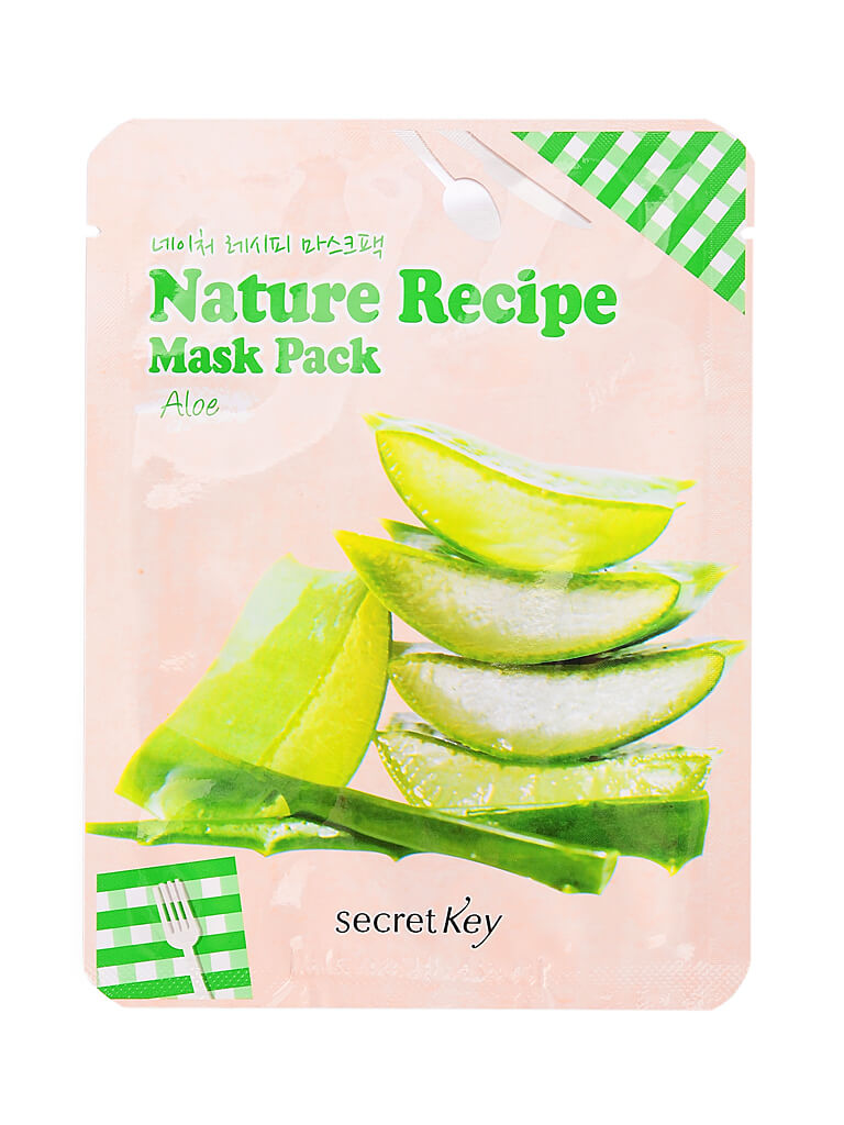 Тканевые маски Secret Key Nature Recipe Mask Pack Aloe Vera - Алоэ Вера