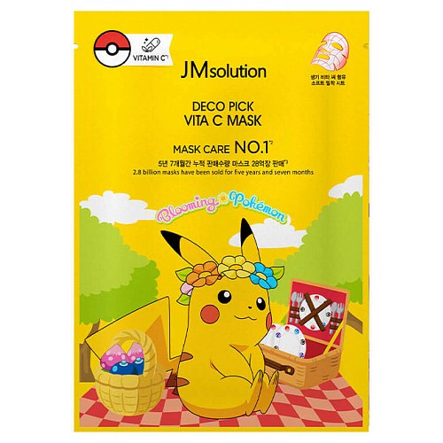 Тканевая маска для сияния кожи с витамином С JMsolution Deco Pick Vita C Mask