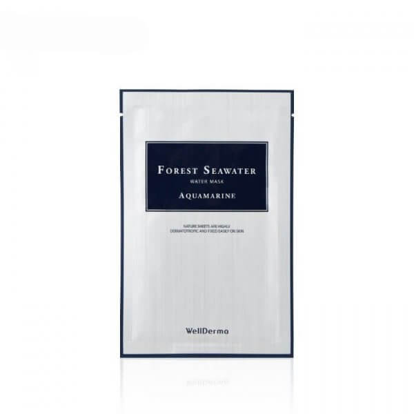 Маска с морской водой для глубокого увлажнения кожи WellDerma Forest Seawater Mask Aquamarine