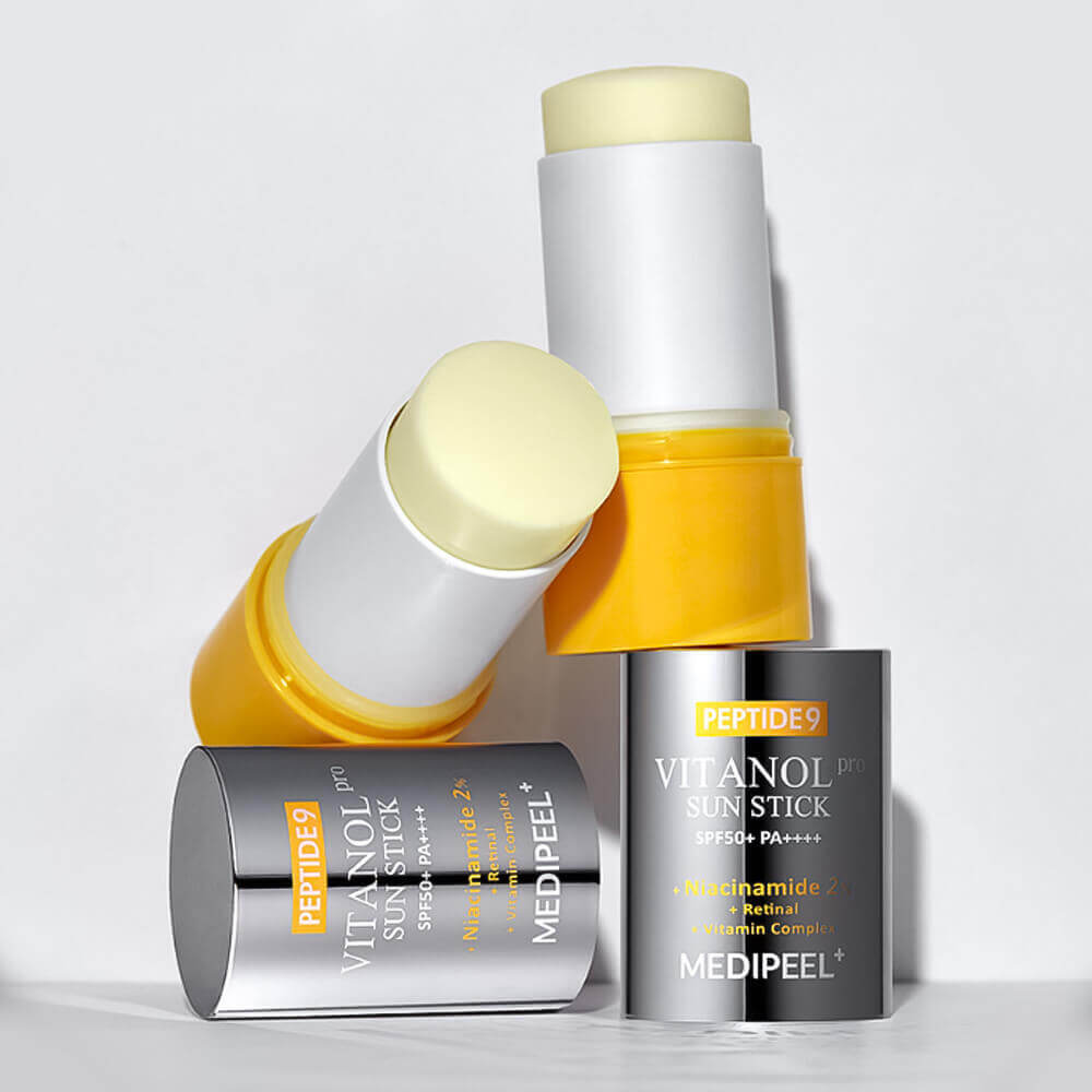 Солнцезащитный стик для выравнивания тона MEDIPEEL Peptide 9 Vitanol Sun Stick PRO SPF50+ PA++++