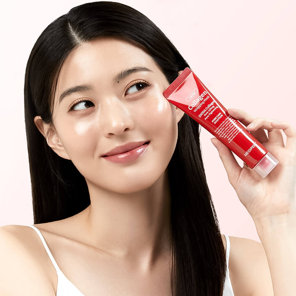 Маска-плёнка для сужения пор с коллагеном MEDIPEEL Red Lacto Collagen Wrapping Mask
