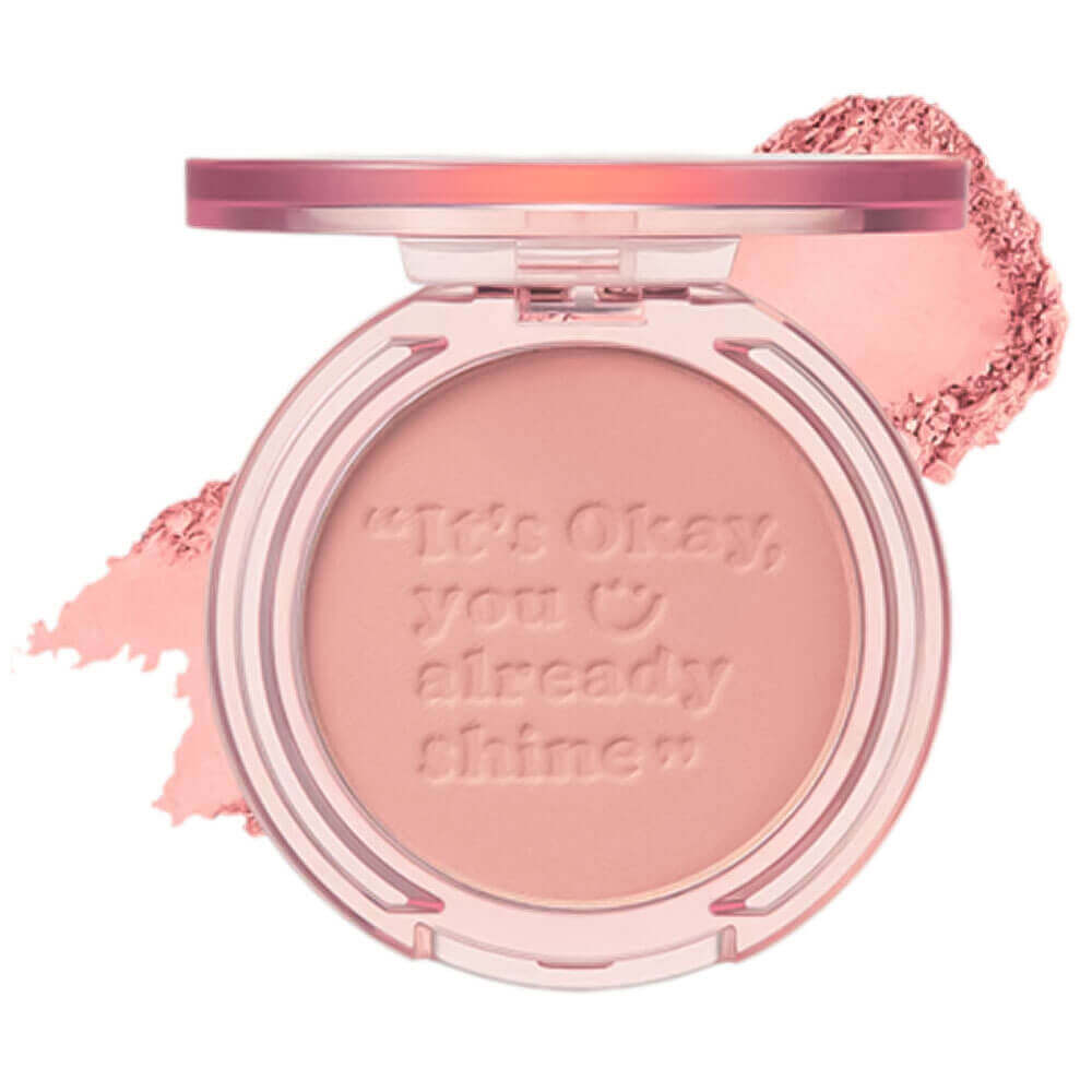 Шелковистые компактные румяна Peripera Pure Blushed Sunshine Cheek 01 Calm Pink