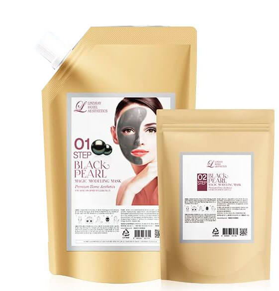 Гелевые моделирующие альгинатные маски Lindsay Magic Modeling Mask Чёрный жемчуг