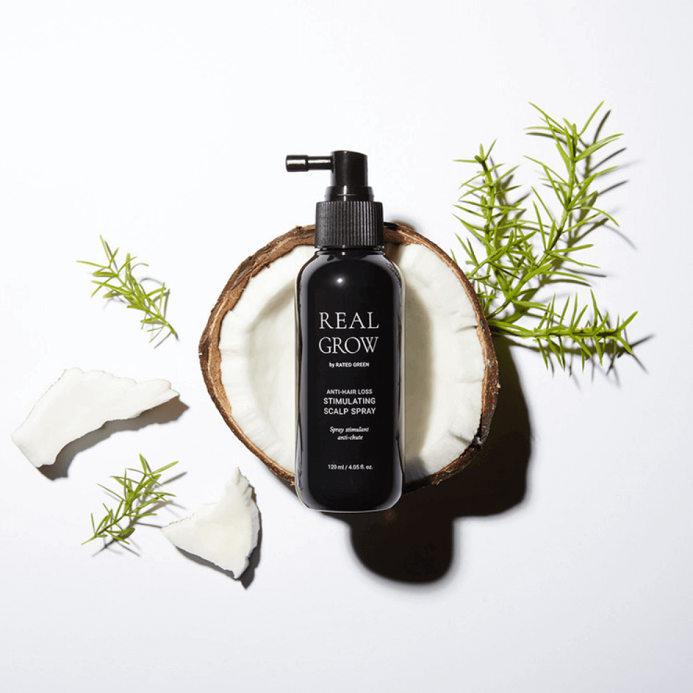 Стимулирующий спрей для роста волос RATED GREEN Real Grow Anti-Hair Loss Stimulating Scalp Spray