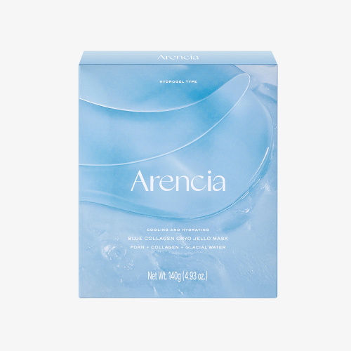 КОРОБКА Охлаждающая гидрогелевая маска с ПДРН и коллагеном Arencia Blue Collagen Cryo Jello Mask