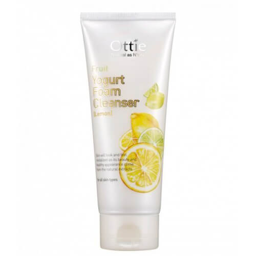 Йогуртовые пенки для умывания Ottie Fruits Yogurt Foam Cleanser Lemon - лимонная пенка