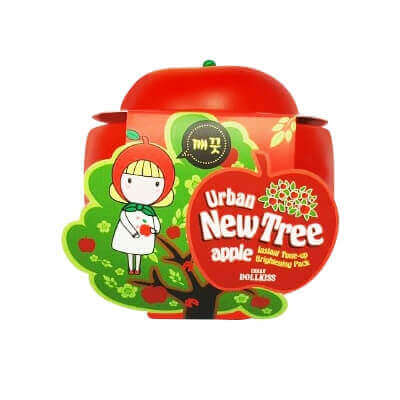 Осветляющая маска для лица Baviphat Urban Dollkiss New Tree Apple Instant Tone-Up Brightening Pack