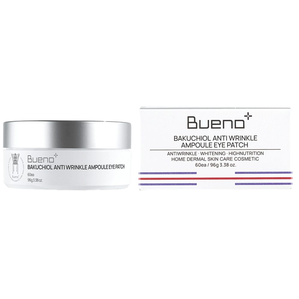 Лифтинг-патчи для век с бакучиолом и ретинолом Bueno Bakuchiol Anti Wrinkle Ampoule Eye Patch