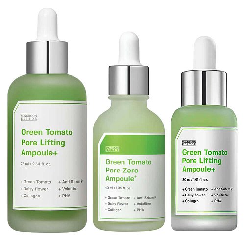 Лифтинг-сыворотка для сужения пор Sungboon Editor Green Tomato Pore Lifting Ampoule+
