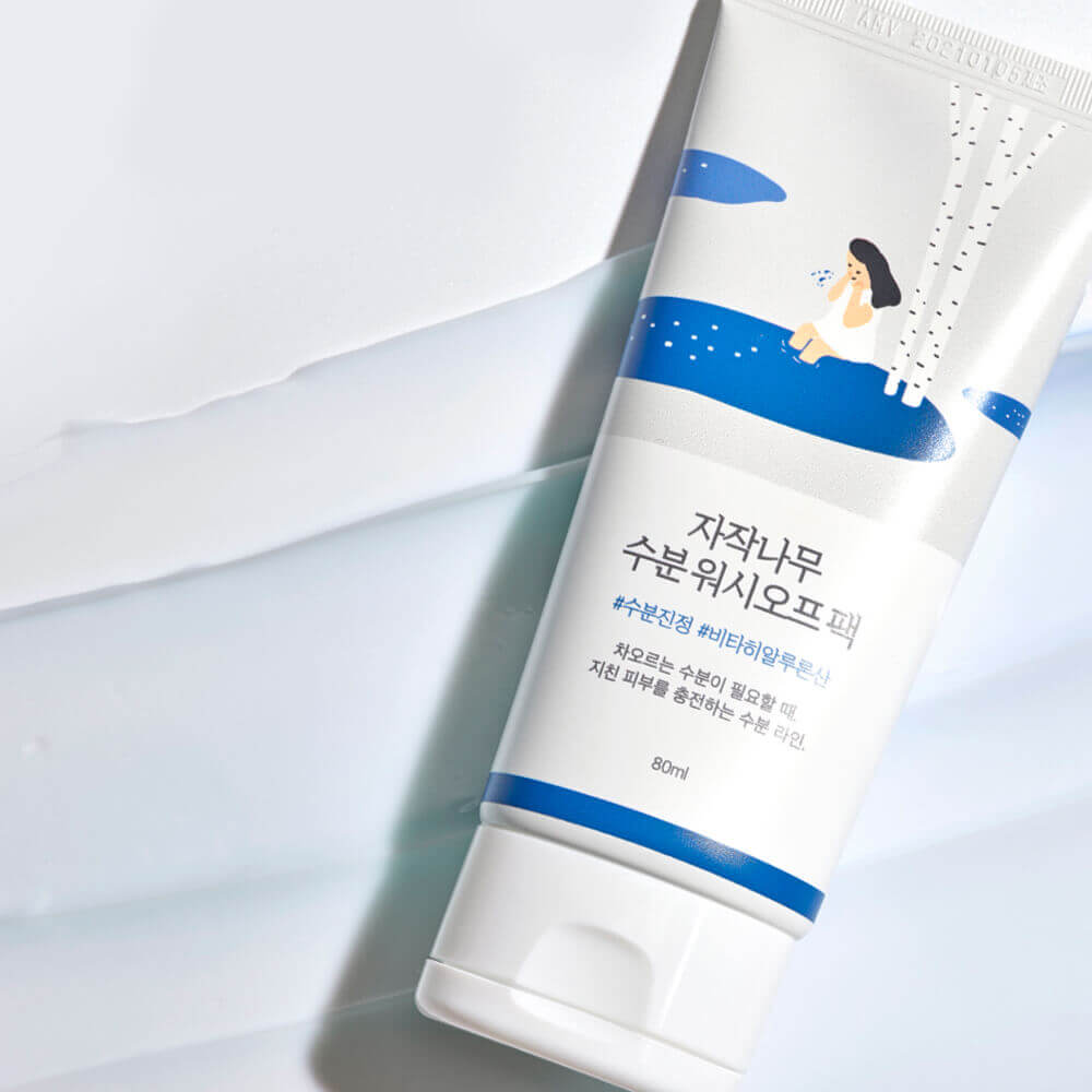 Увлажняющая маска с 52% берёзового сока Round Lab Birch Juice Moisturizing Washoff Pack