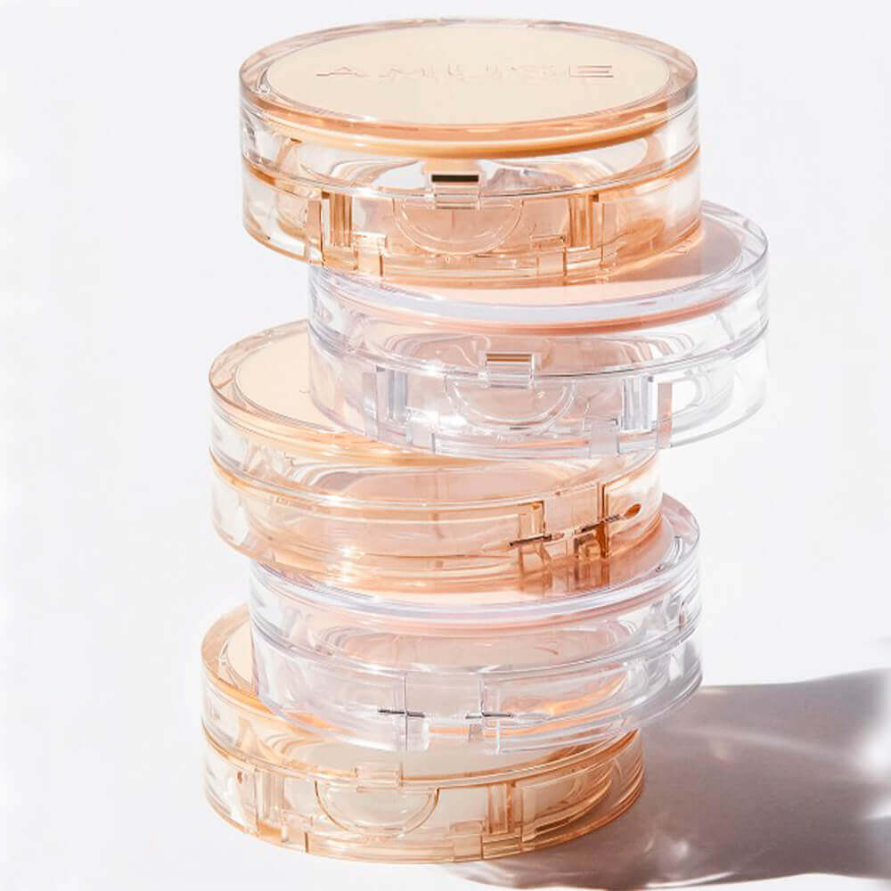 Увлажняющий тональный кушон AMUSE Dew Jelly Vegan Cushion SPF38 PA++