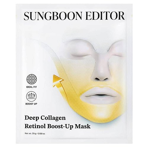 Подтягивающая гидрогелевая маска с ретинолом Sungboon Editor Deep Collagen Retinol Boost Up Mask