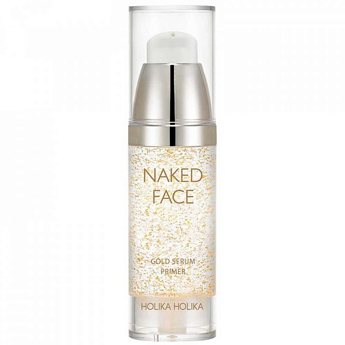 Праймер-сыворотка для сияния кожи с золотом Holika Holika Naked Face Gold Serum Primer