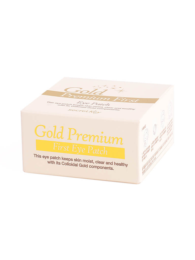 Гидрогелевые патчи для век с золотом Secret Key Gold Premium First Eye Patch