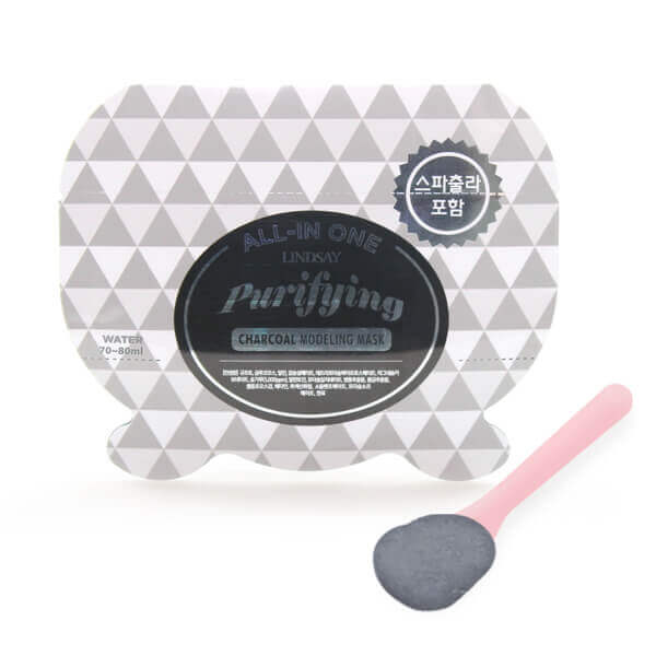 Альгинатные маски на 1 применение Lindsay All-in-One Modeling Mask Purifying Charcoal - С древесным углем