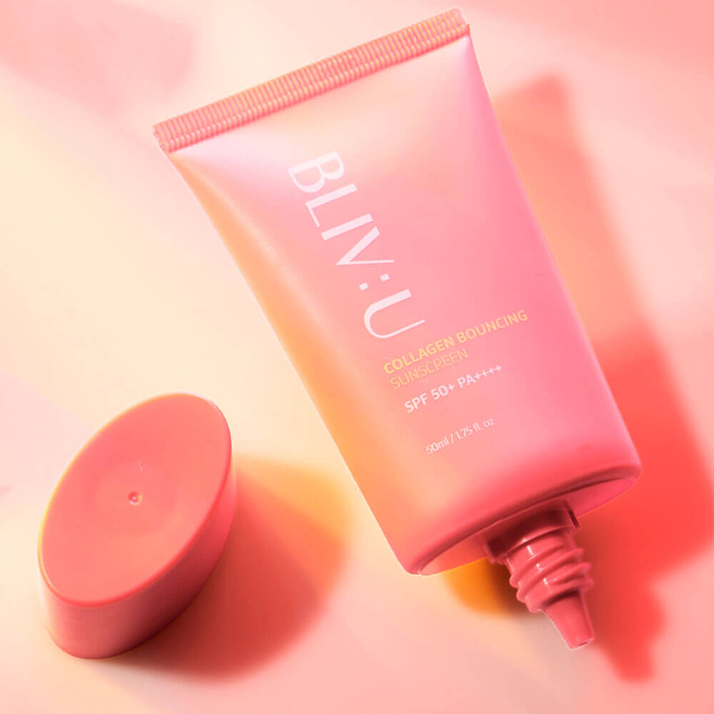 Коллагеновый солнцезащитный крем с пептидами BLIV:U Collagen Bouncing Sunscreen SPF50+PA++++