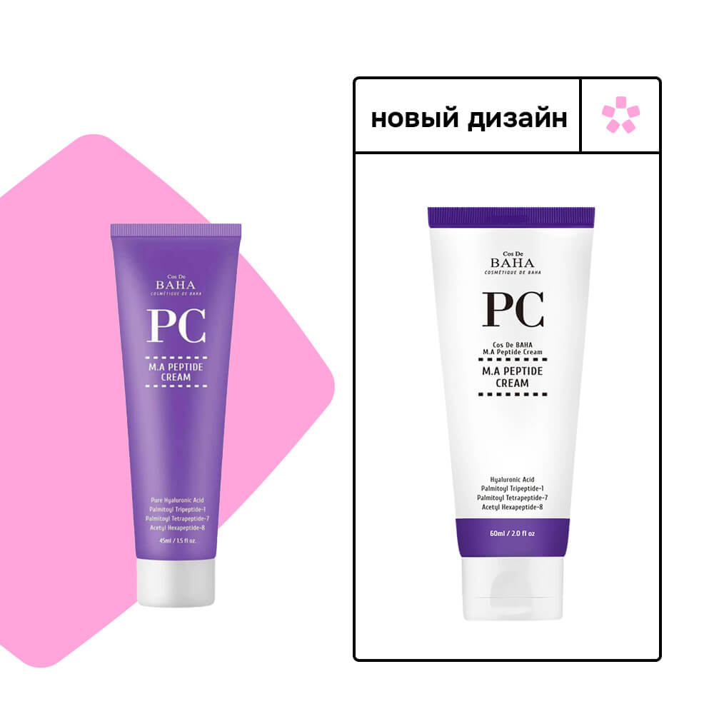 Пептидный крем против морщин Cos De Baha Peptide Cream Matrixyl 3000&Argireline