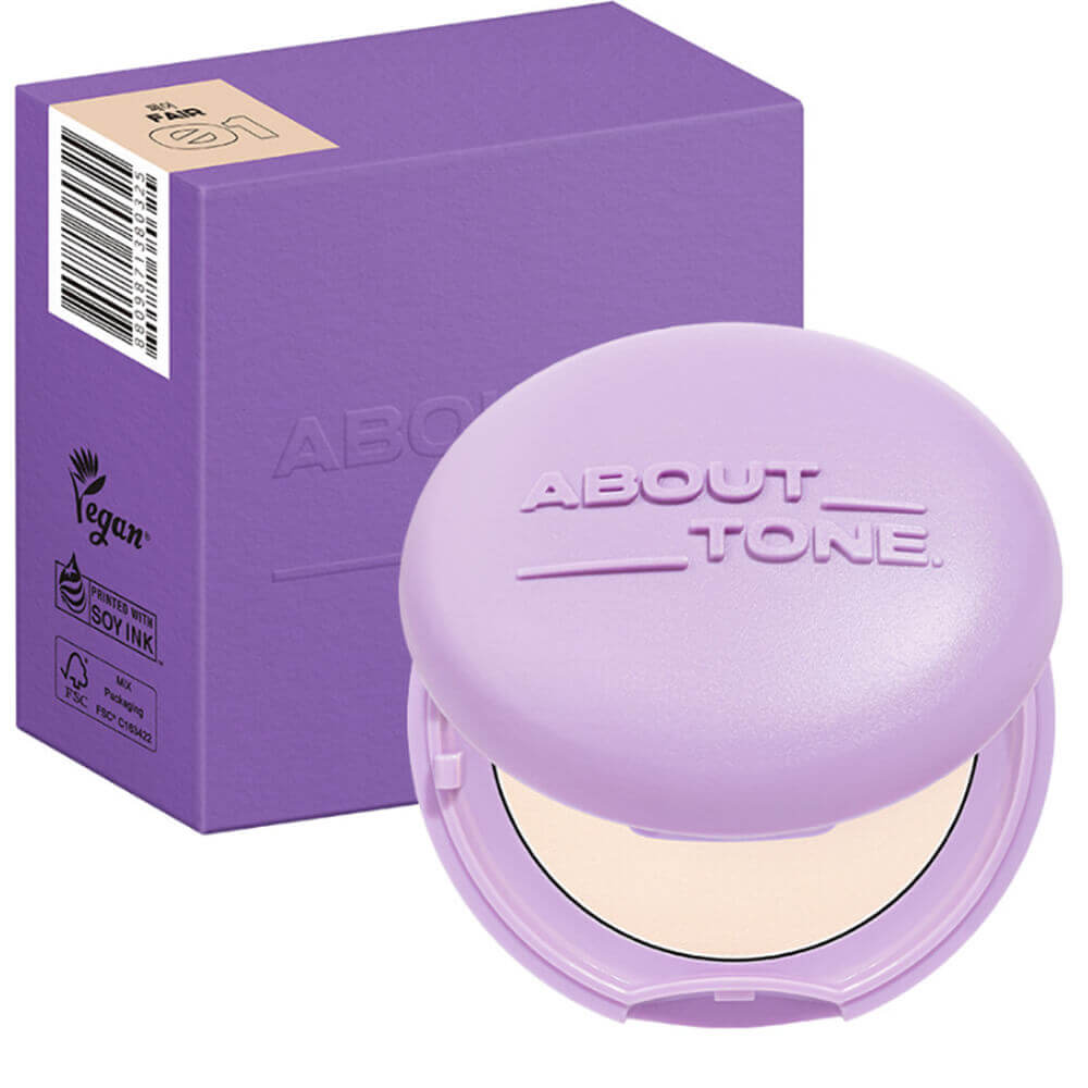 Прессованная пудра для лица с блюр-эффектом About Tone Blur Powder Pact