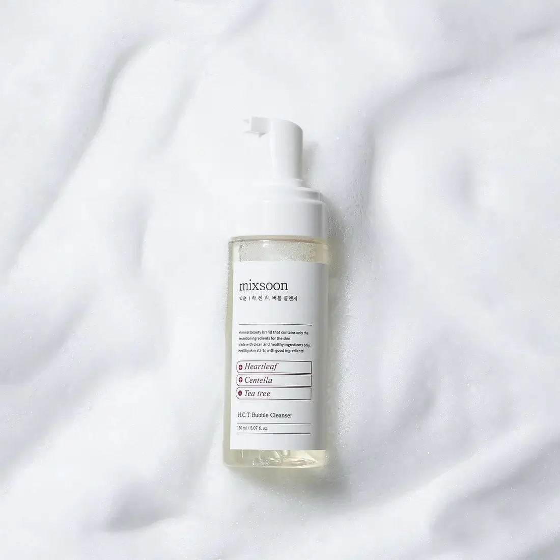 Успокаивающая пенка для умывания от воспалений Mixsoon H.C.T. Bubble Cleanser