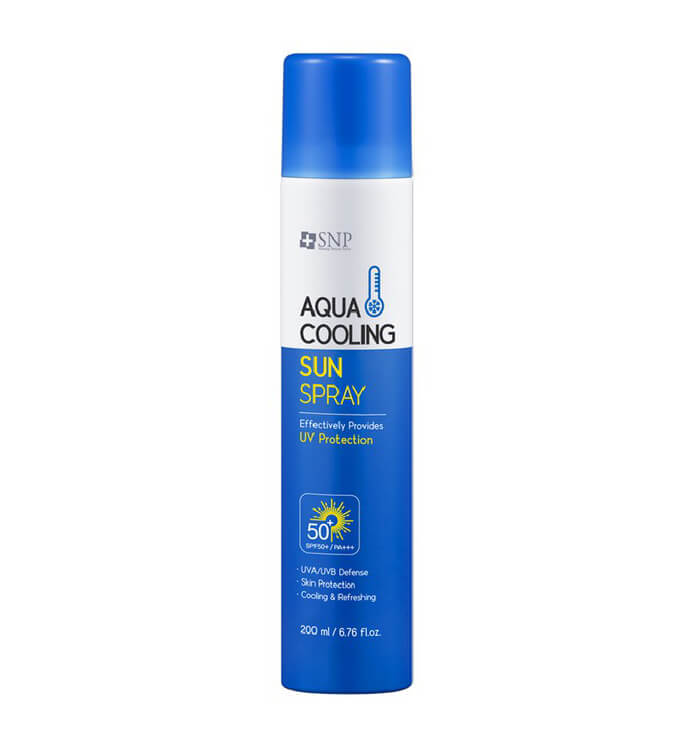 

Солнцезащитный охлаждающий спрей SNP Aqua Cooling Sun Spray 50 PA++++