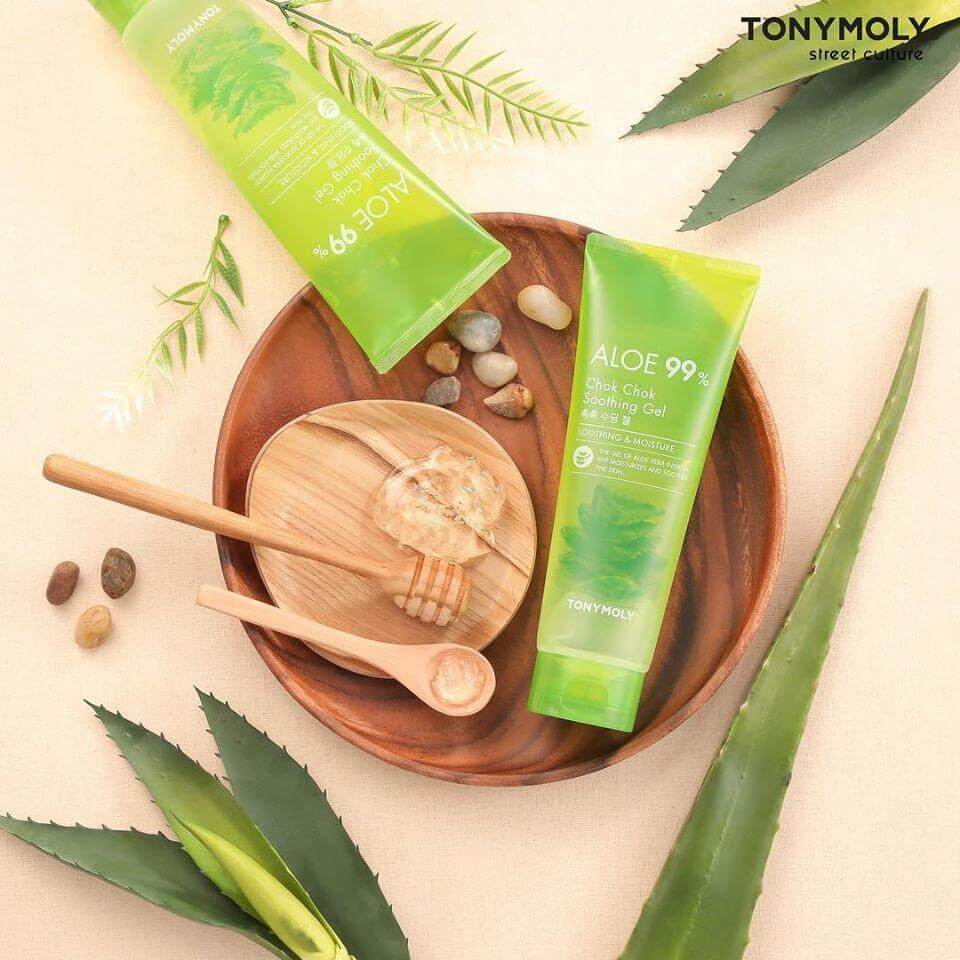 Универсальный увлажняющий гель с экстрактом алоэ Tony Moly Aloe 99% Chok Chok Soothing Gel