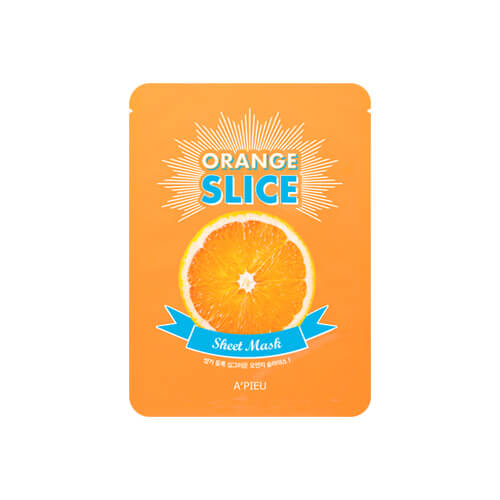 Увлажняющие маски-листочки локального использования Apieu Slice Sheet Mask - Апельсин (Orange Slice)