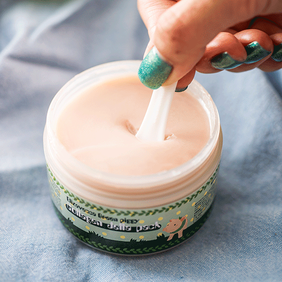 Коллагеновая маска для лица Elizavecca Green Piggy Collagen Jella Pack