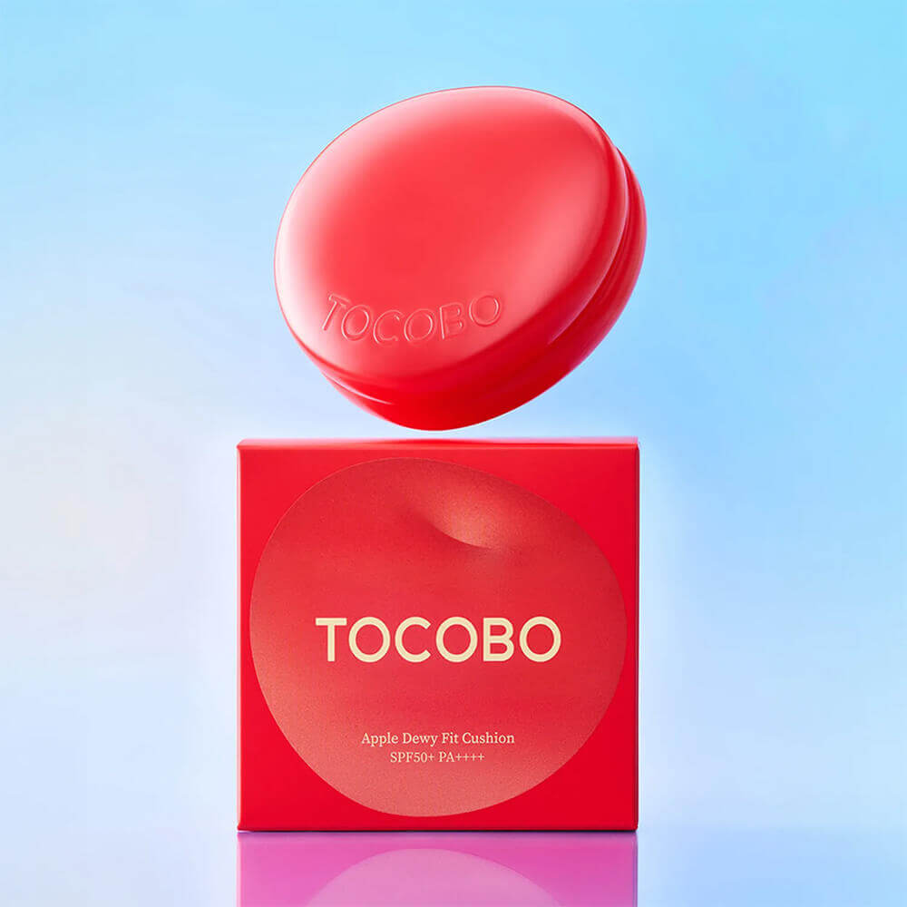 Кушон с натуральным сияющим финишем Tocobo Apple Dewy Fit Cushion SPF50+ PA++++