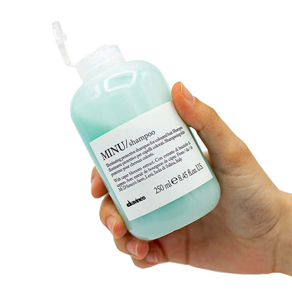 Защитный шампунь для окрашенных волос с экстрактом каперсов Davines MINU Shampoo 