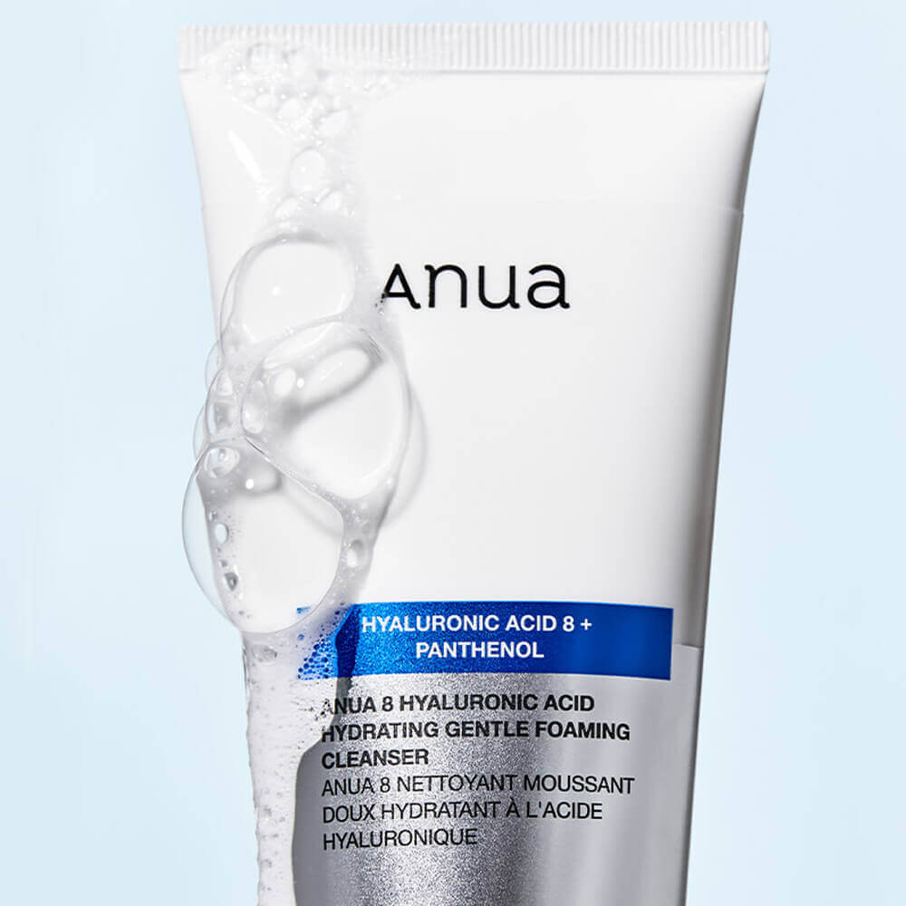 Мягкая пенка для умывания Anua 8 Hyaluronic Acid Hydrating Gentle Foaming Cleanser