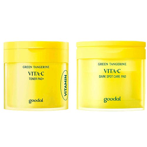 Осветляющие тонер-пэды с витамином C Goodal Green Tangerine Vita C Toner Pad