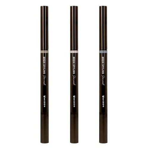 Стойкий треугольный автокарандаш для бровей с щёточкой Mizon Brow Styling Pencil