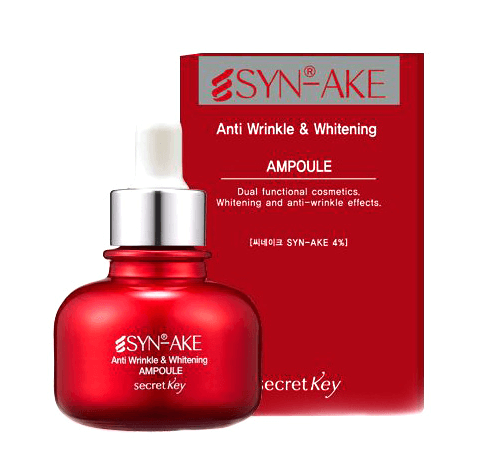 Антивозрастная пептидная сыворотка Secret Key Syn-Ake Anti Wrinkle Whitening Ampoule