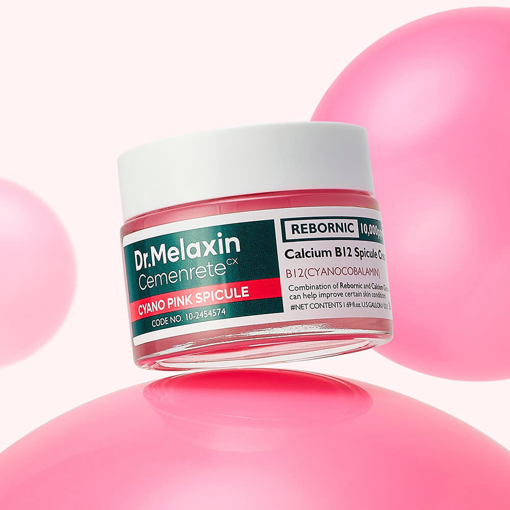 Крем для лица с биоспикулами и витамином B12 Dr.Melaxin Cemenrete Cyano Pink Spicule Cream