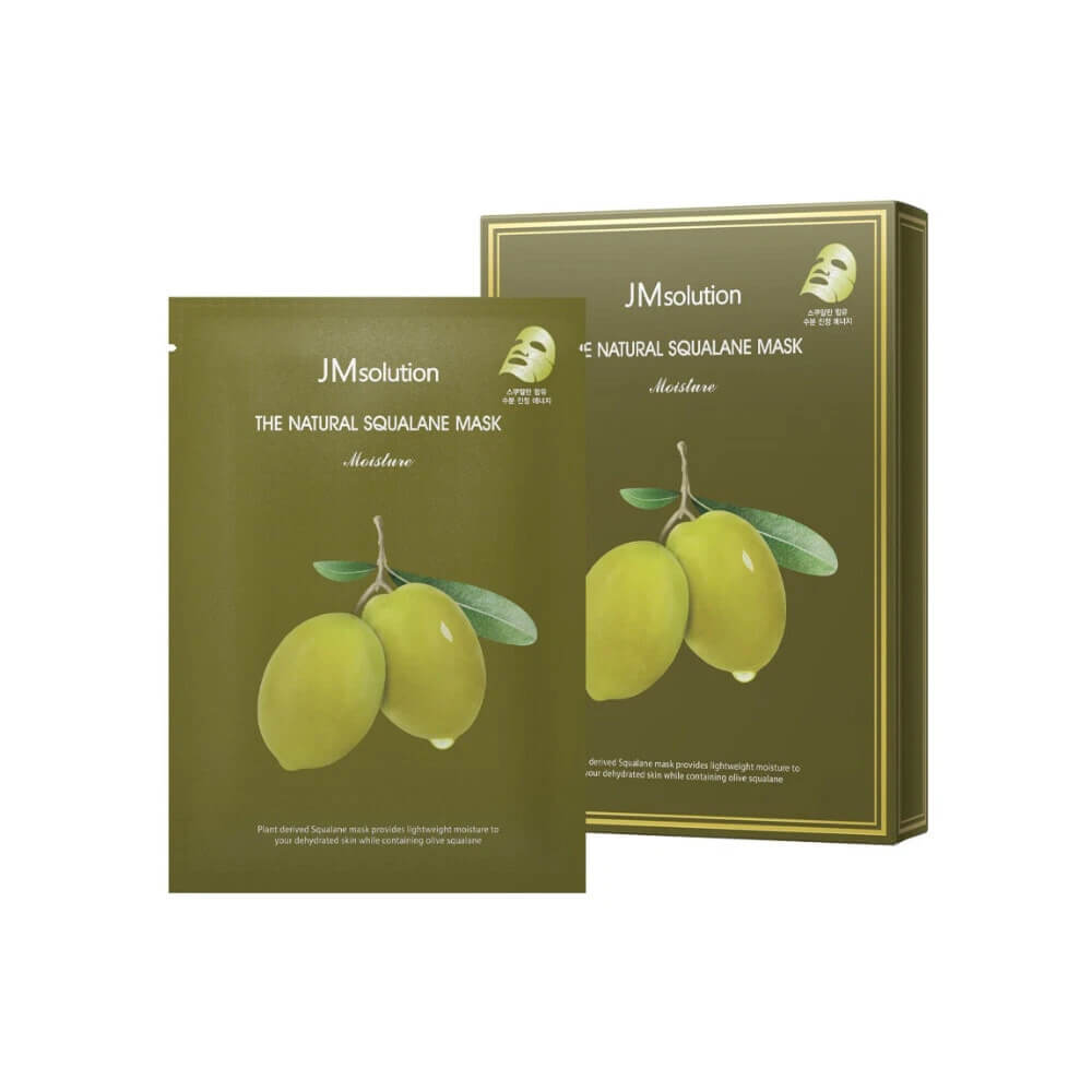 КОРОБКА Лёгкая увлажняющая тканевая маска со скваланом JMsolution The Natural Squalane Mask Moisture